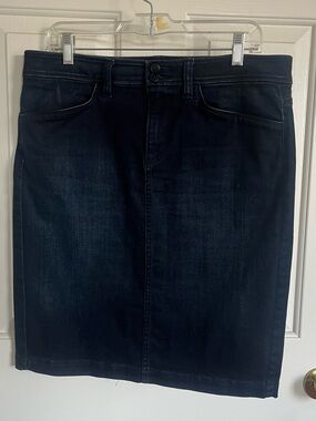 Ralph Lauren Dark Wash Denim Pencil Skirt
